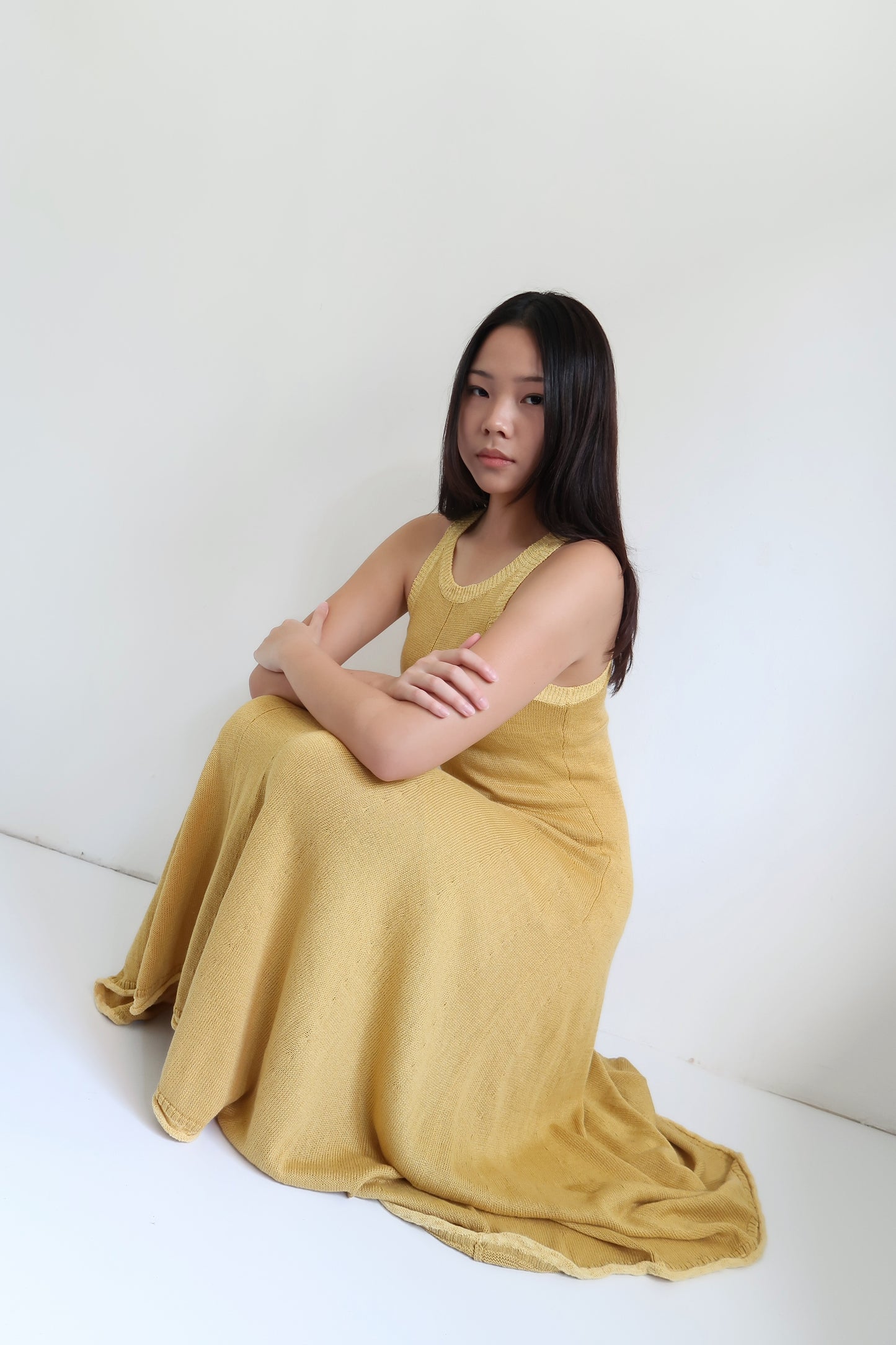 Yellow Knitted Dress