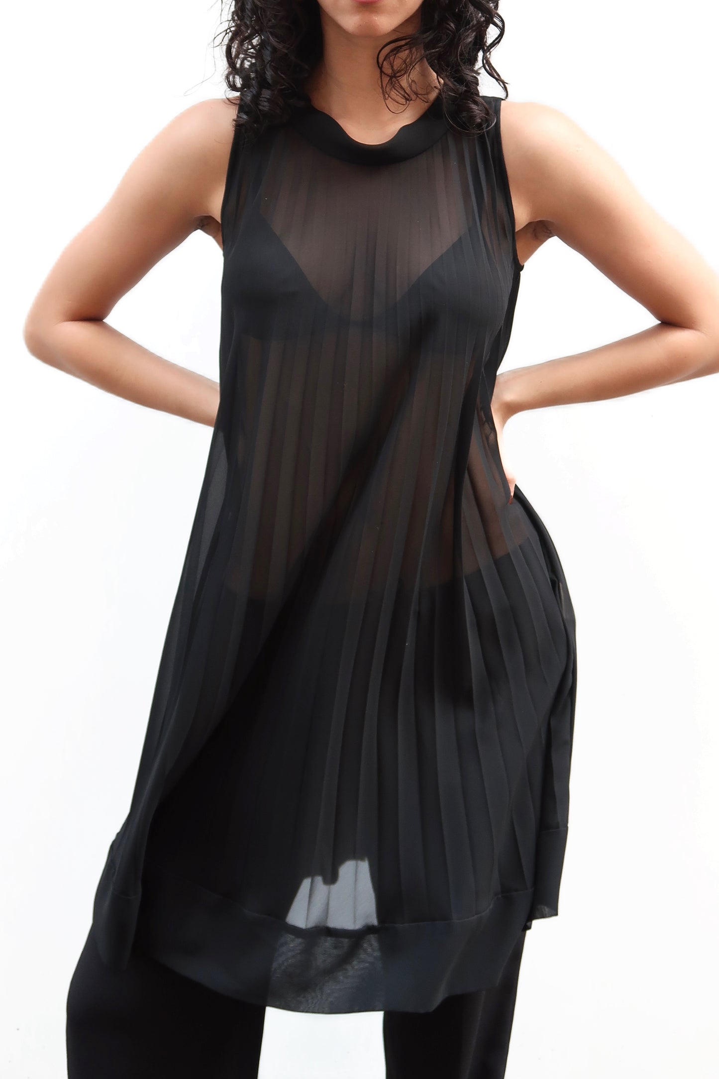 Black Sheer Dress