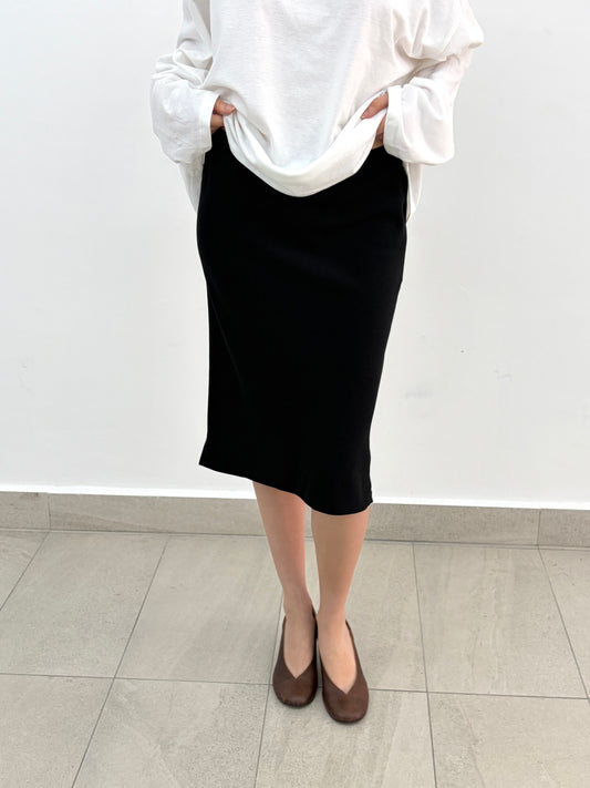 Black Midi Skirt