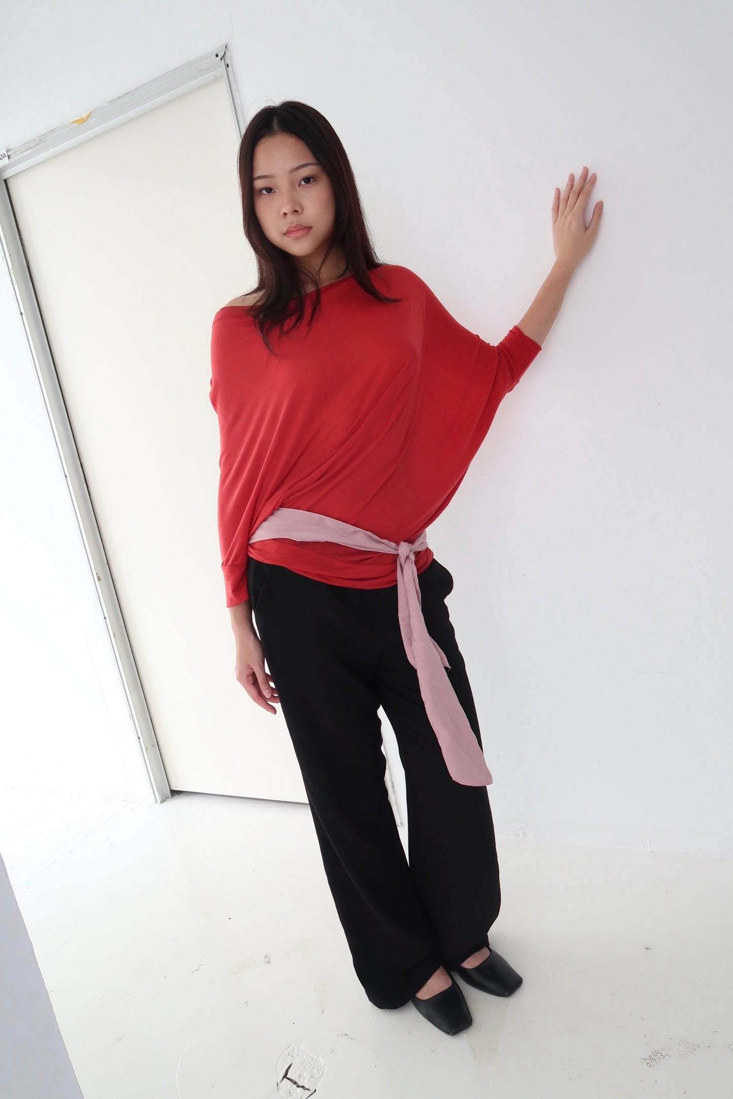 Pink Long Scarf