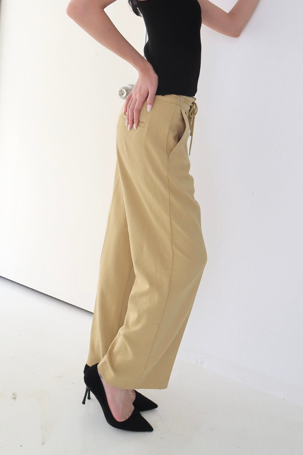 Pleated Flowy Pants