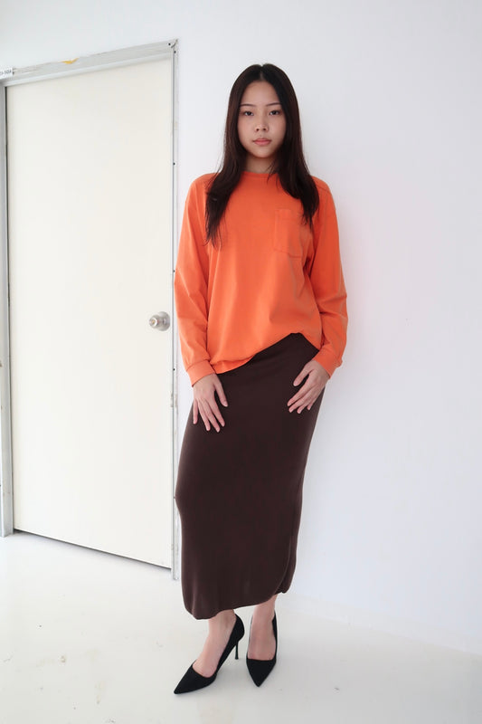 Brown Knit Skirt
