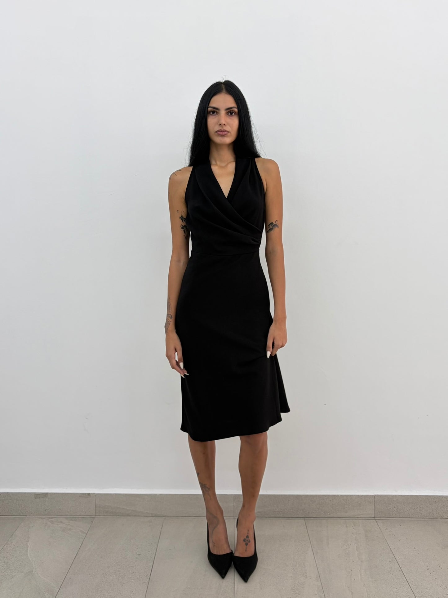 Drape Midi Dress