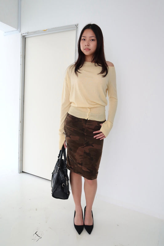 Camo Midi Skirt