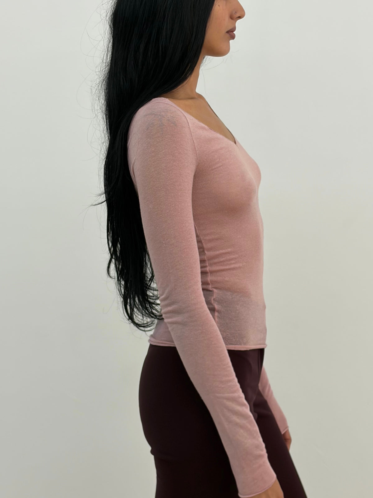 Pink Sheer Top