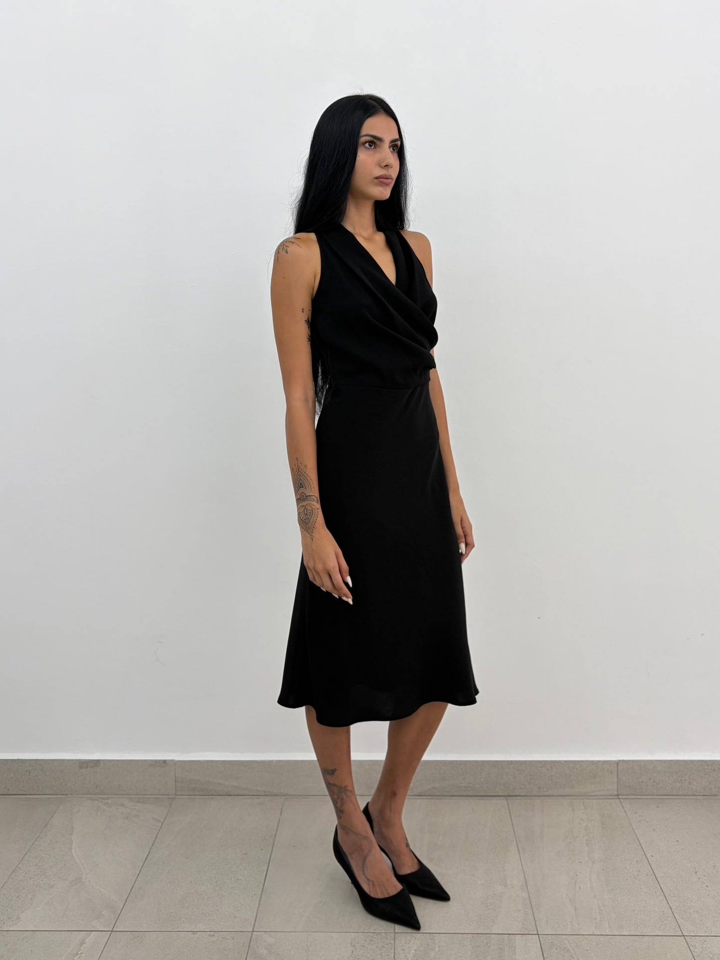 Drape Midi Dress