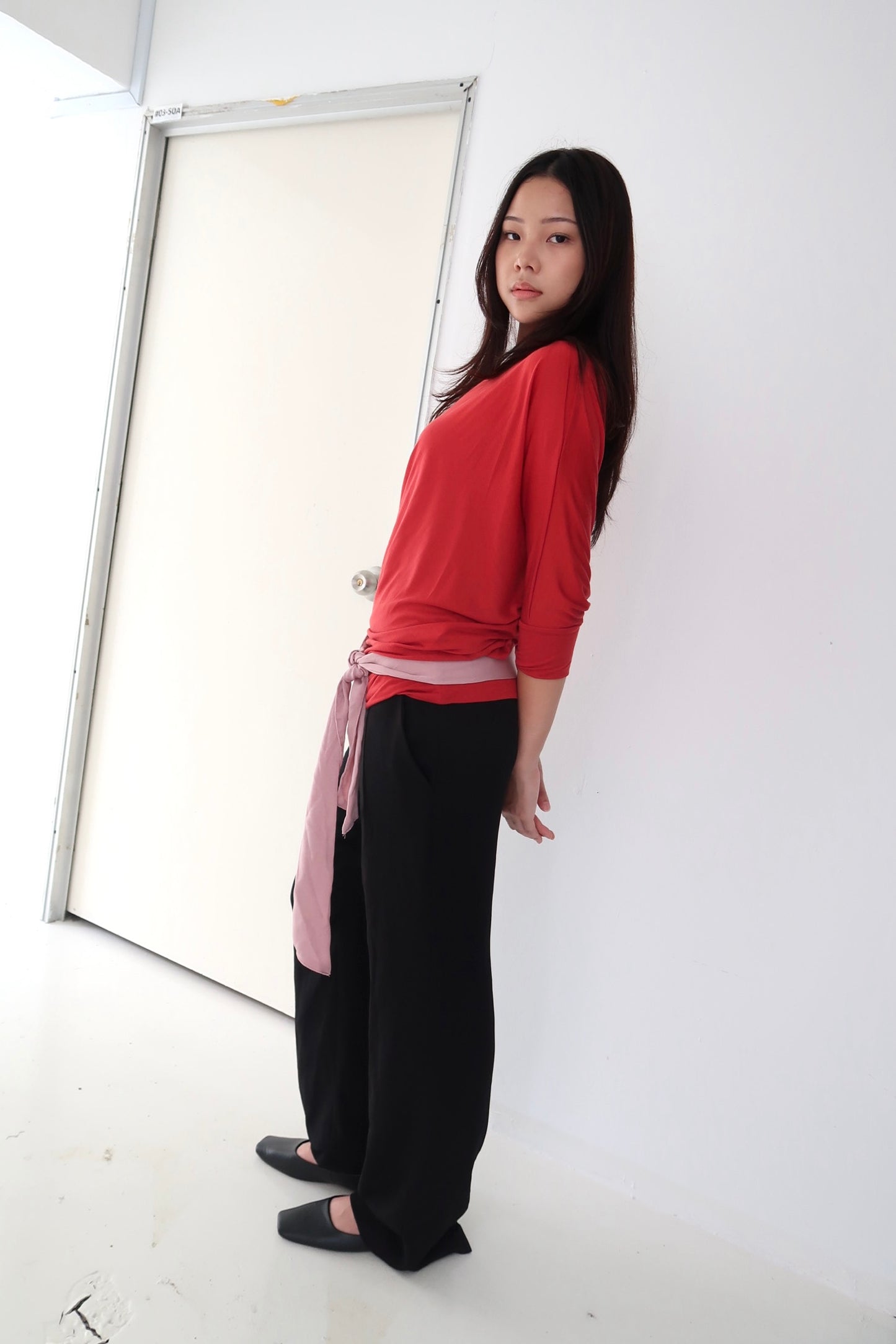 Pink Long Scarf