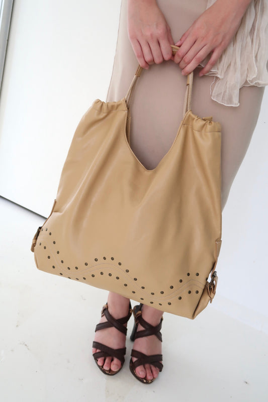 Tan Studded Bag