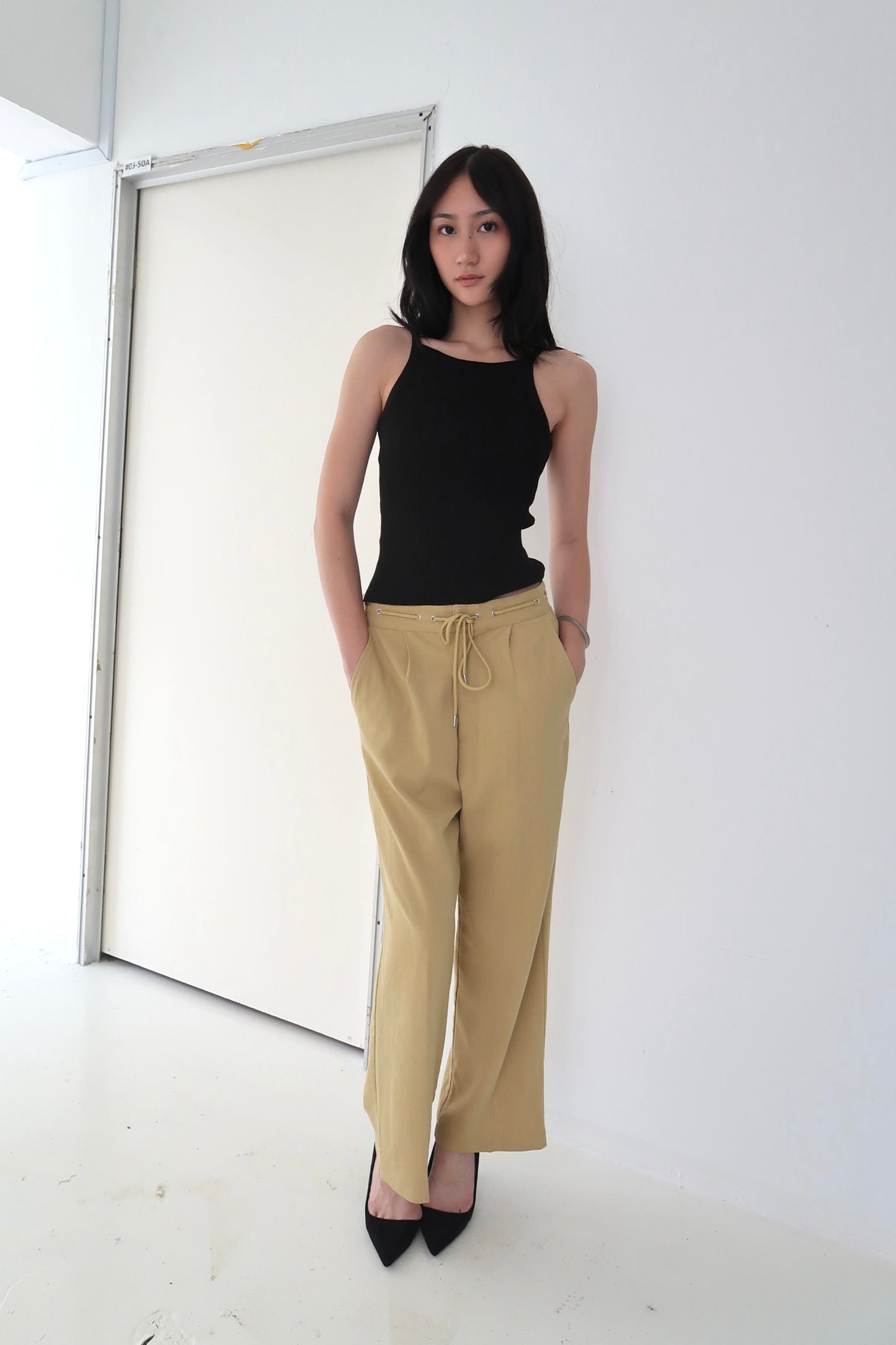 Pleated Flowy Pants