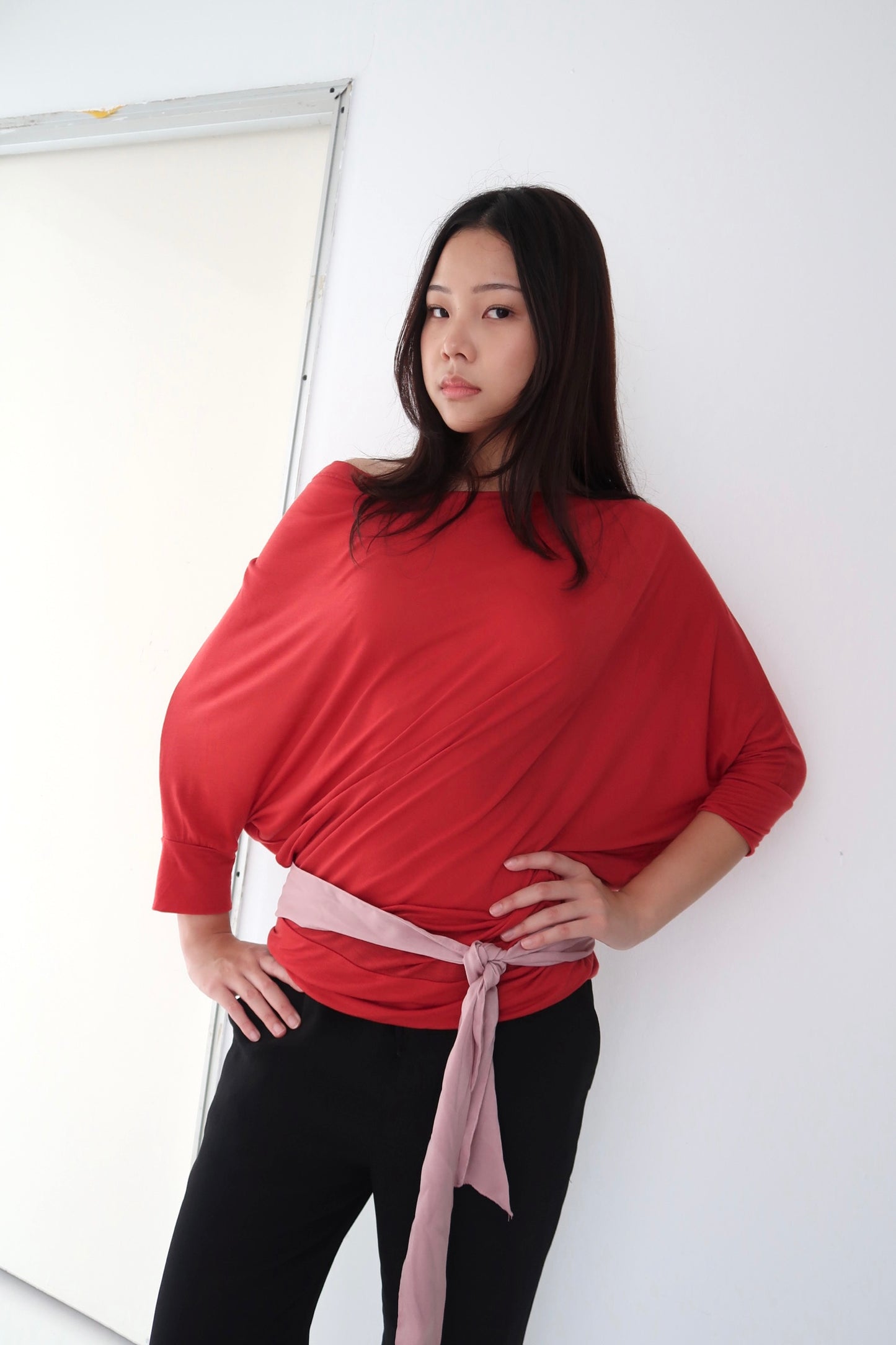 Pink Long Scarf