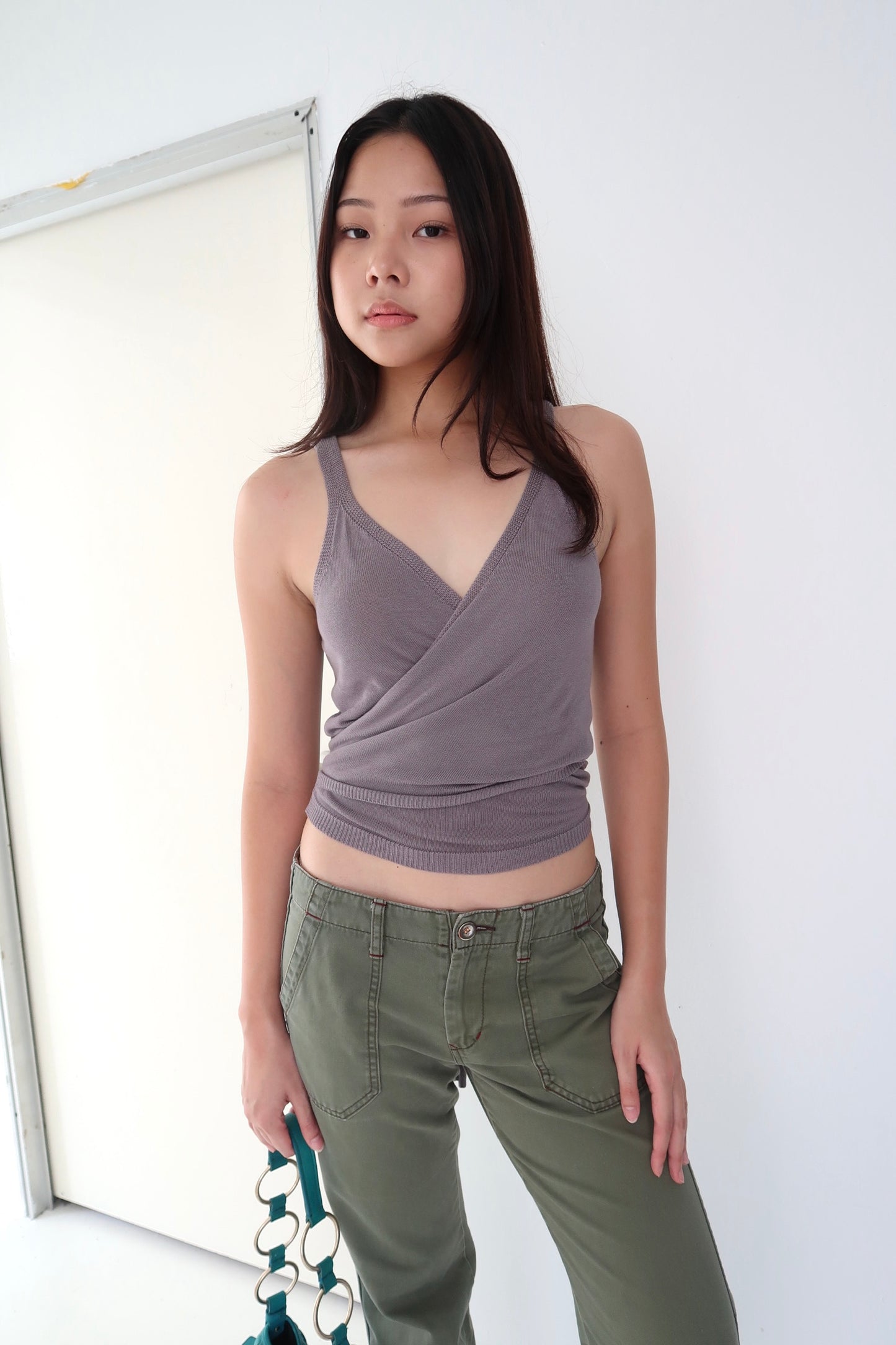 Knit Wrap Top