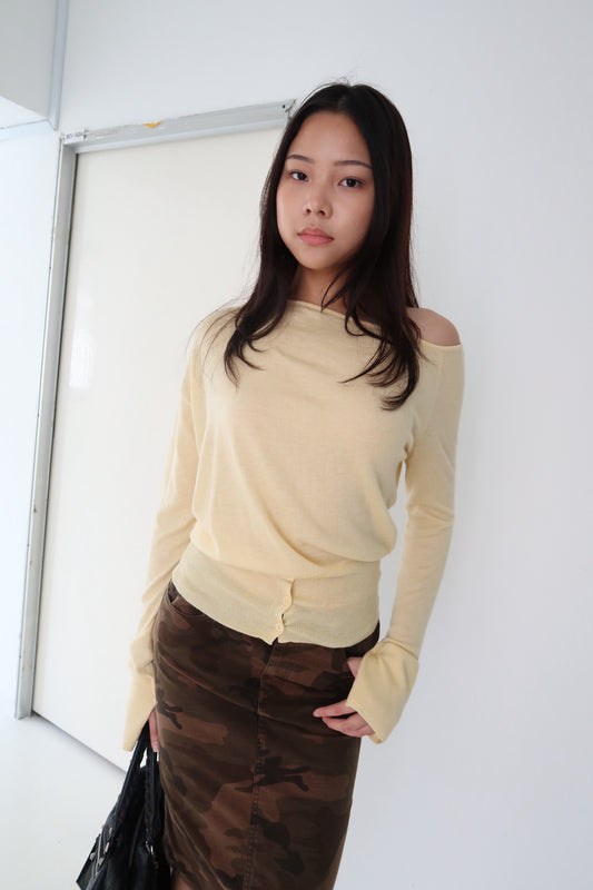 Yellow Knit top