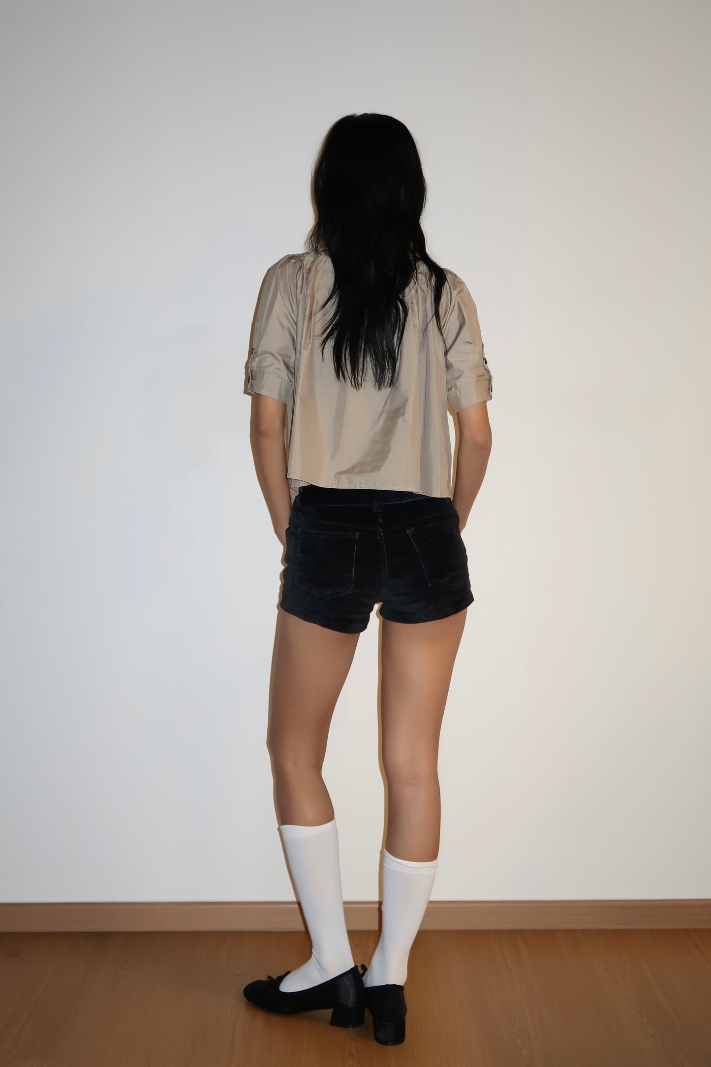 Khaki Ribbon Top