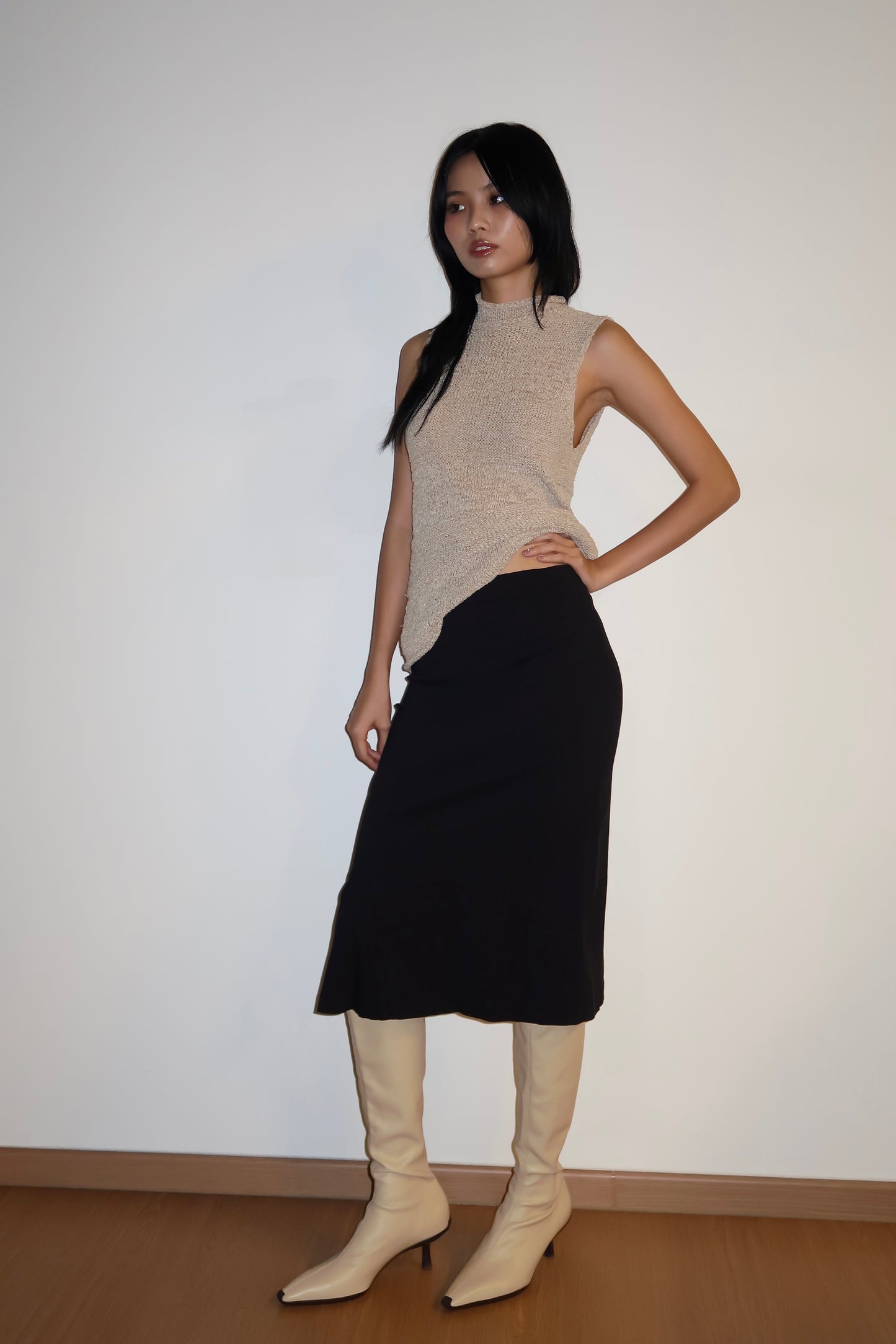 Black Midi Skirt