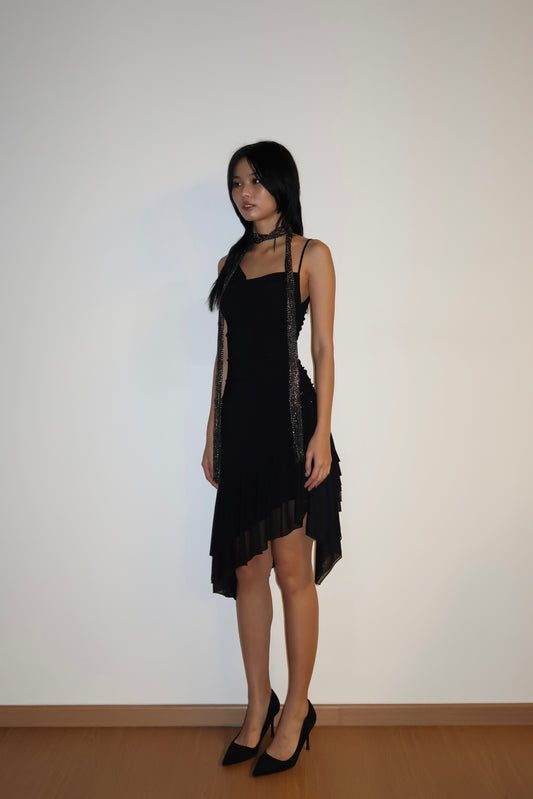 Black Mesh Dress