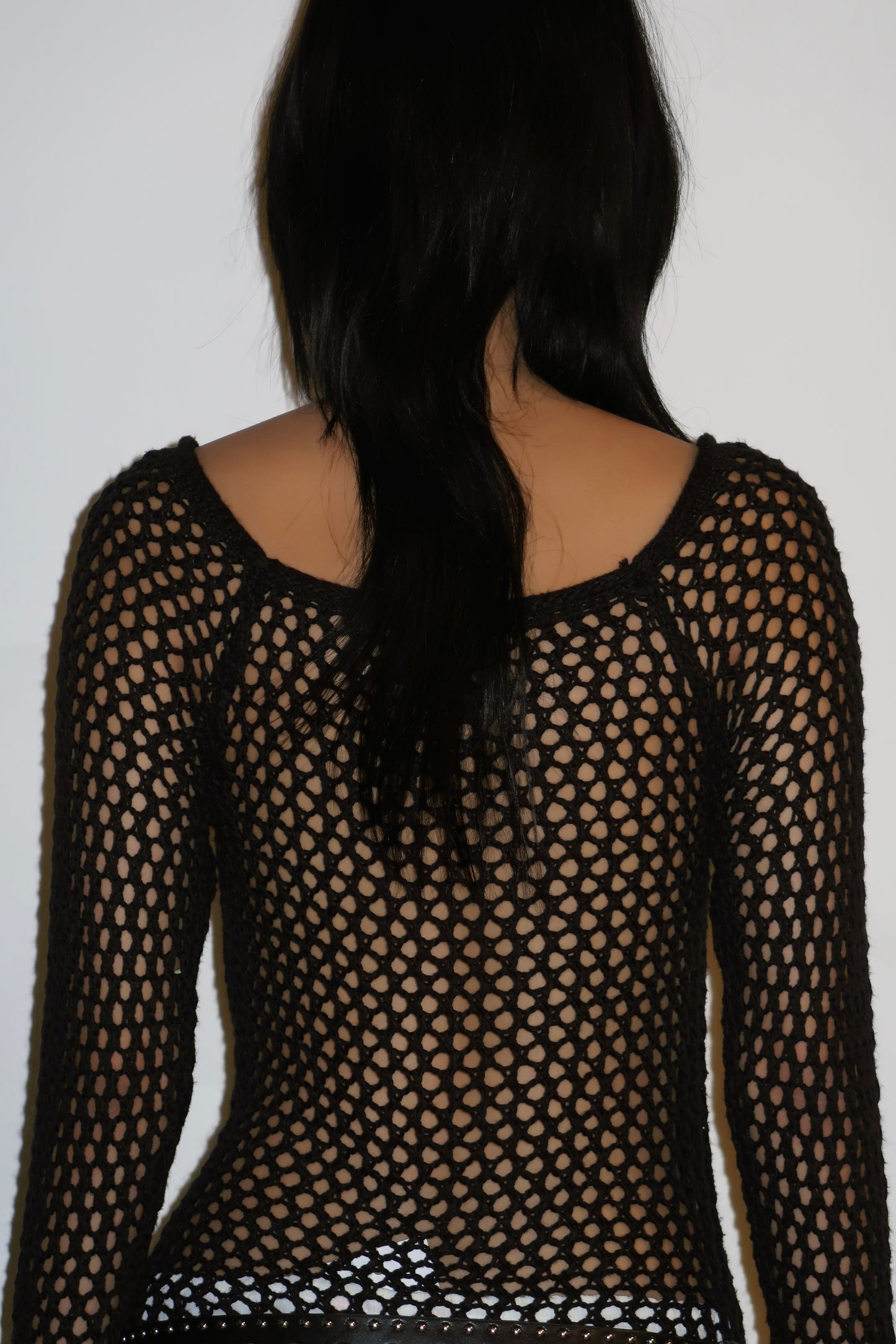 Black crotchet top