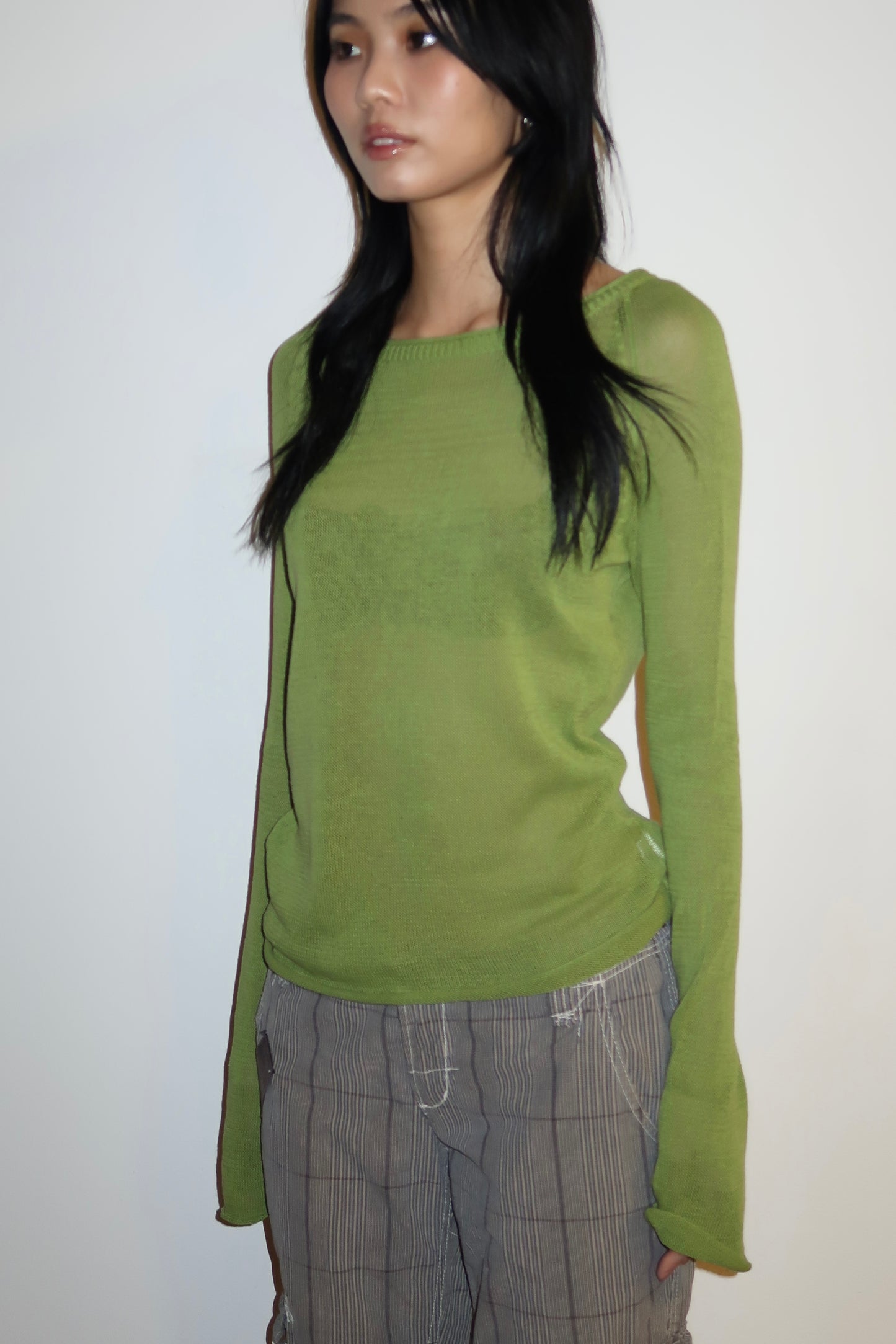 Green Knit Sweater