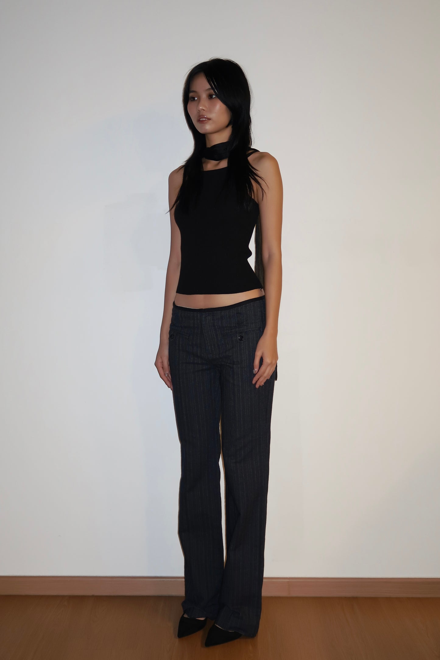 Pinstripe Flare Pants