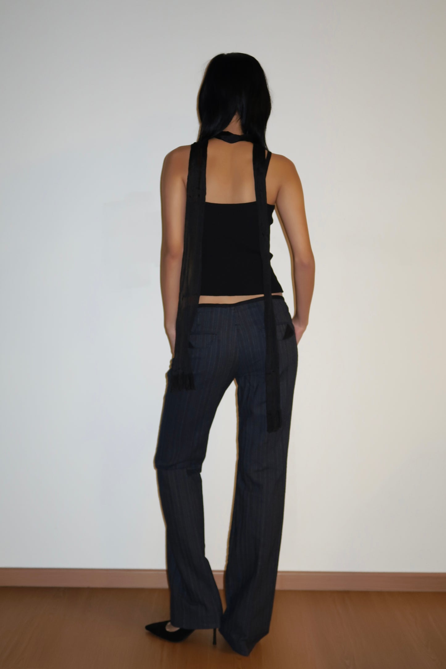 Pinstripe Flare Pants