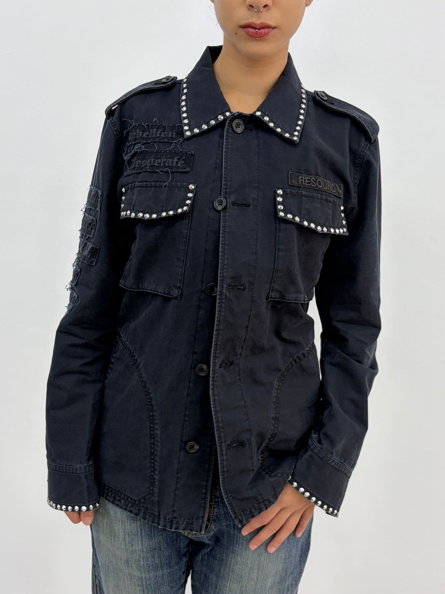 Studded Black Shirt