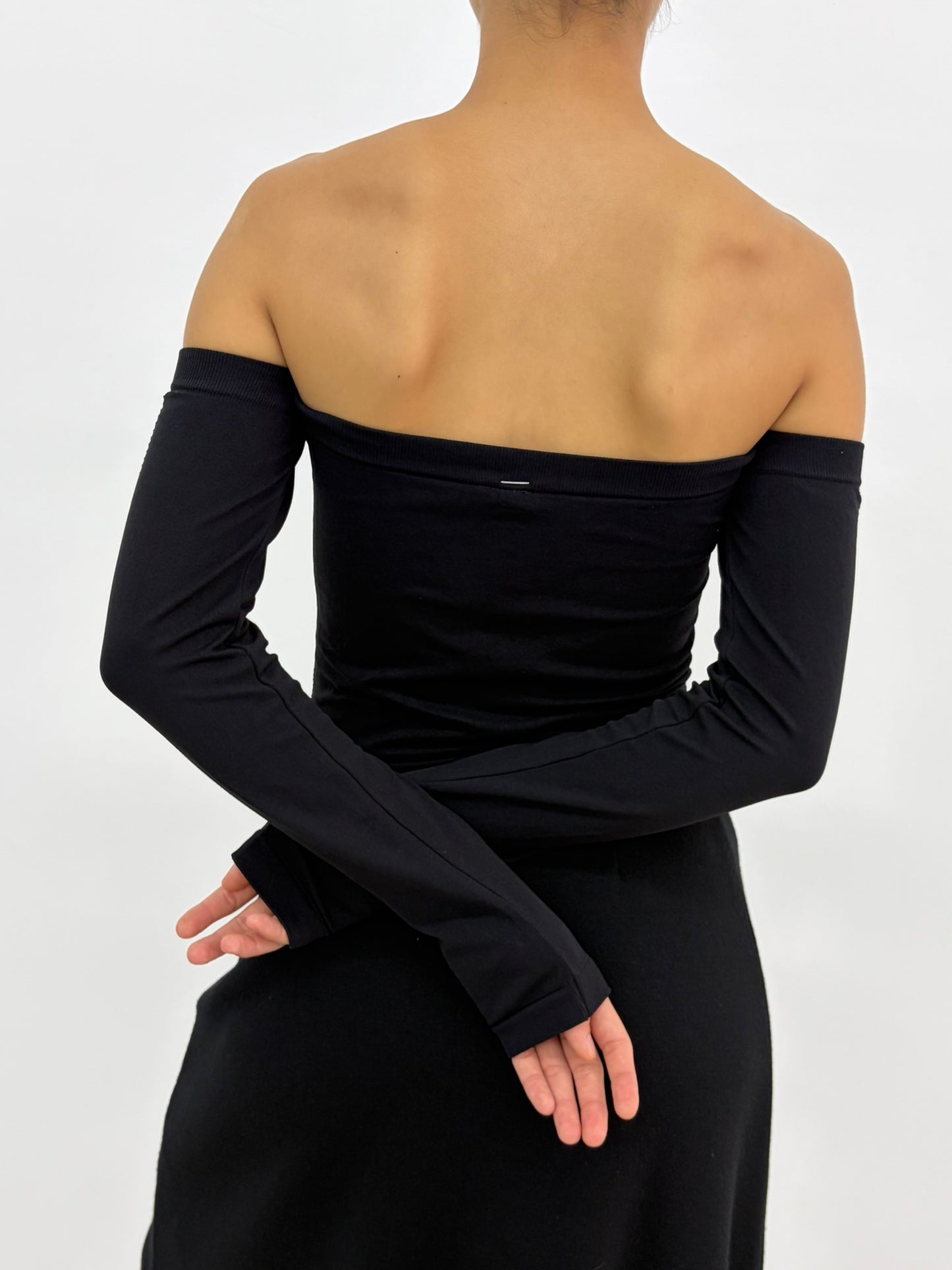 Cut-out off shoulder top