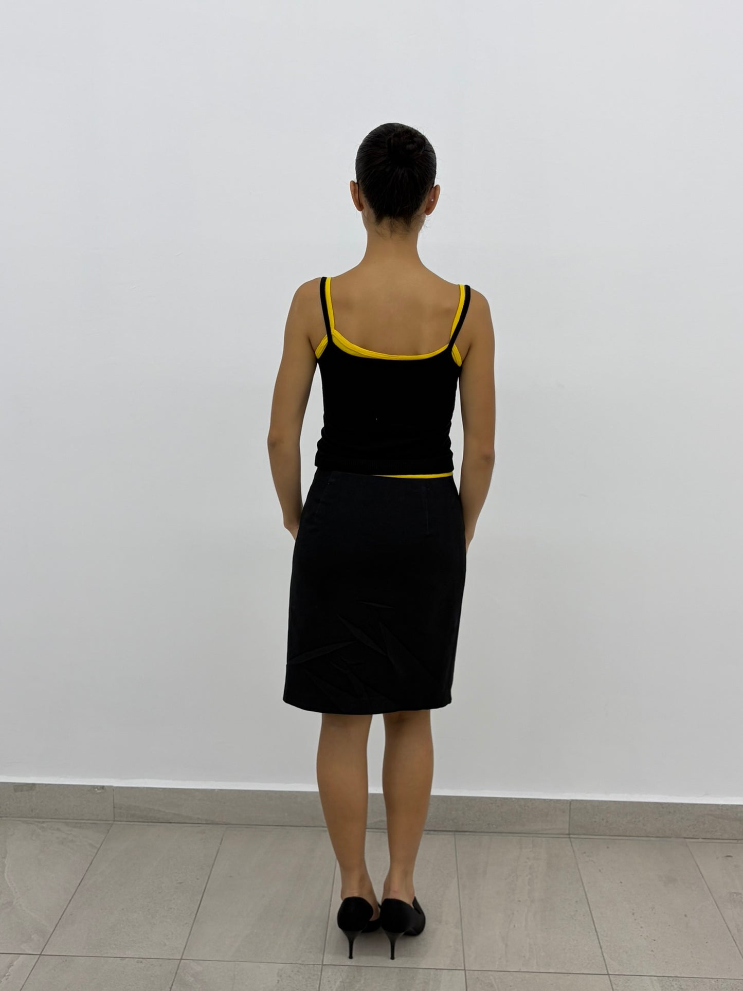 Asymmetrical Button Skirt