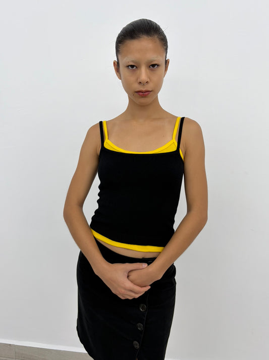 Yellow Layered Top