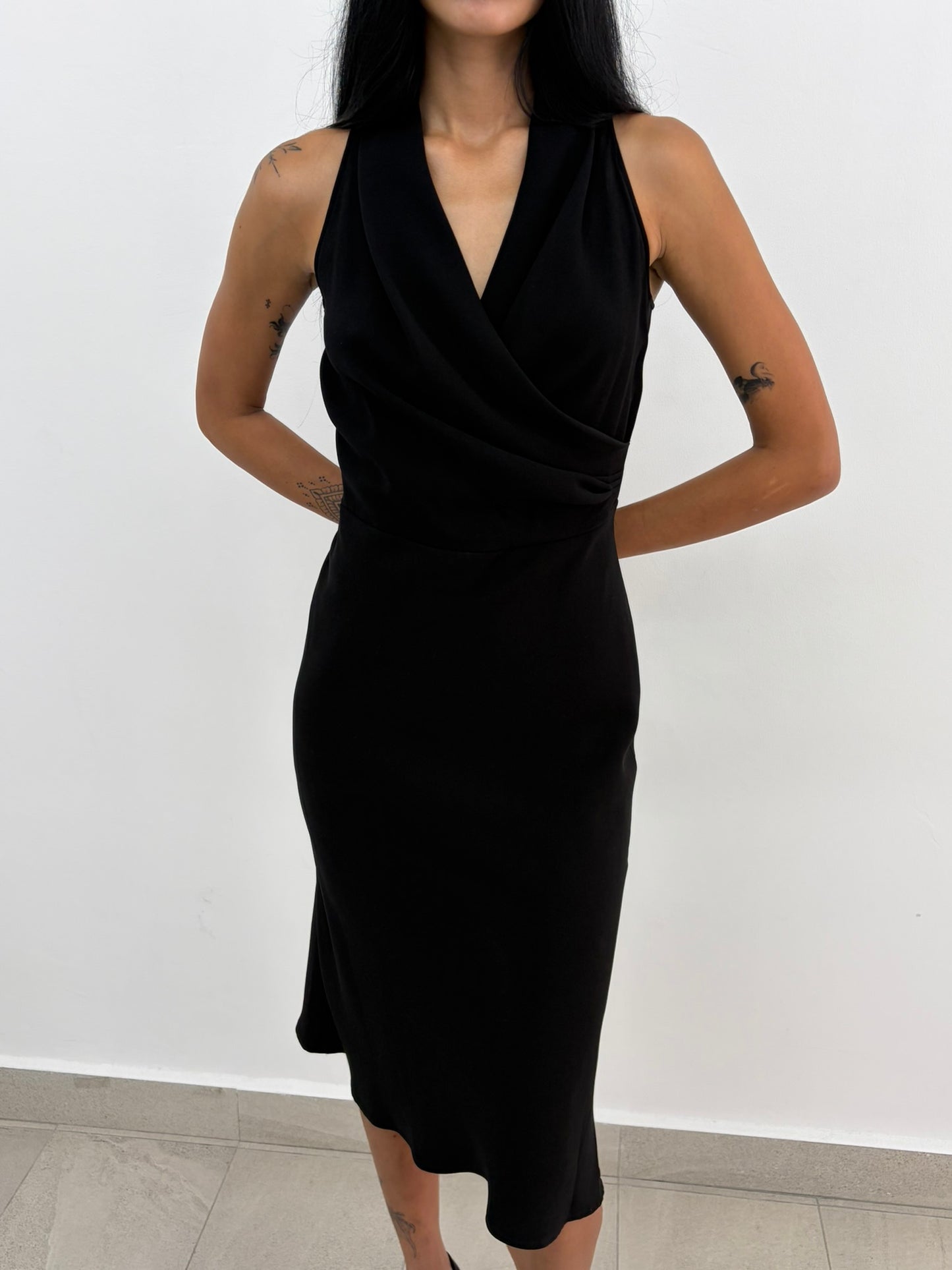 Drape Midi Dress