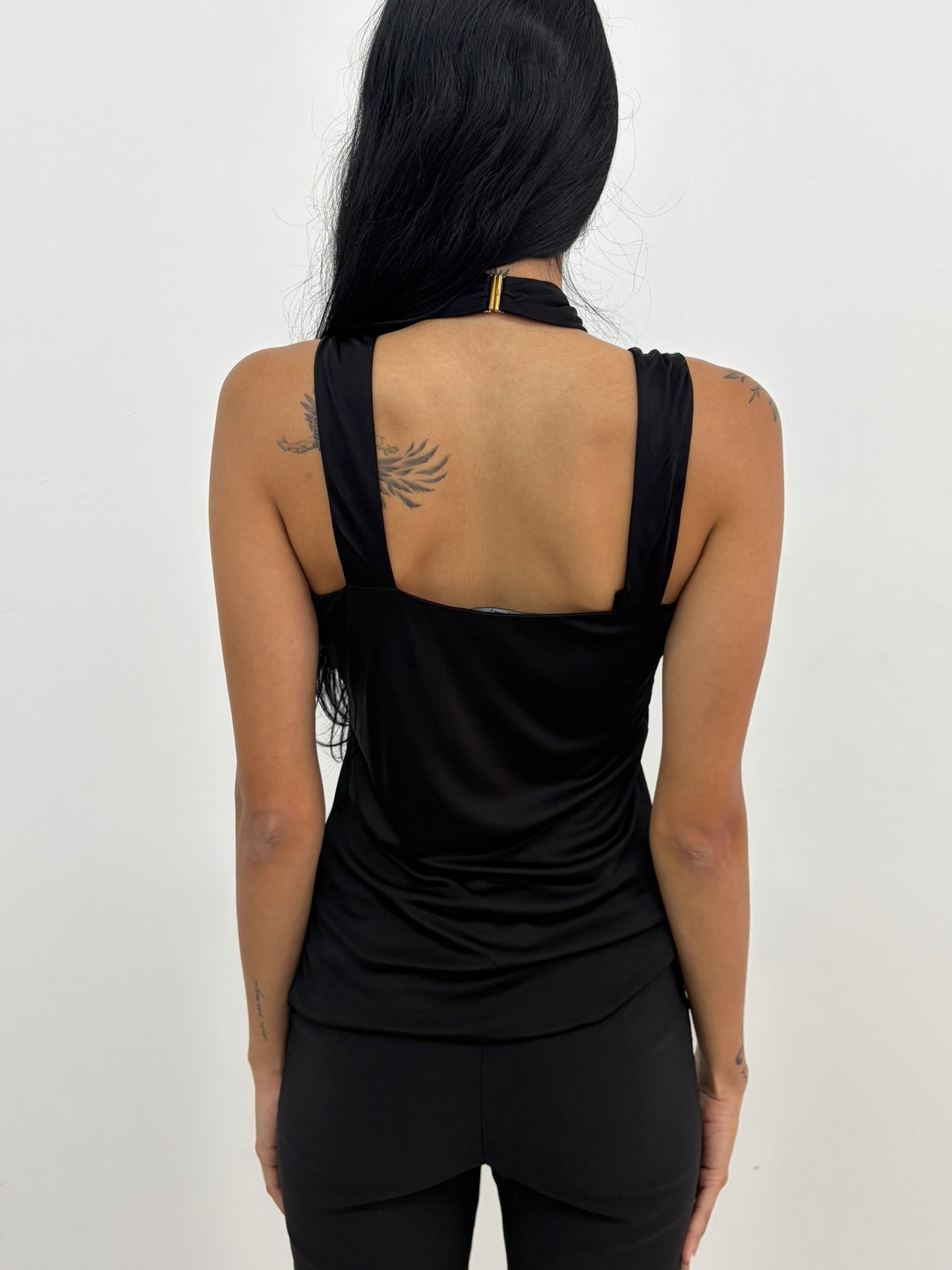 Gucci Black Criss Cross Top