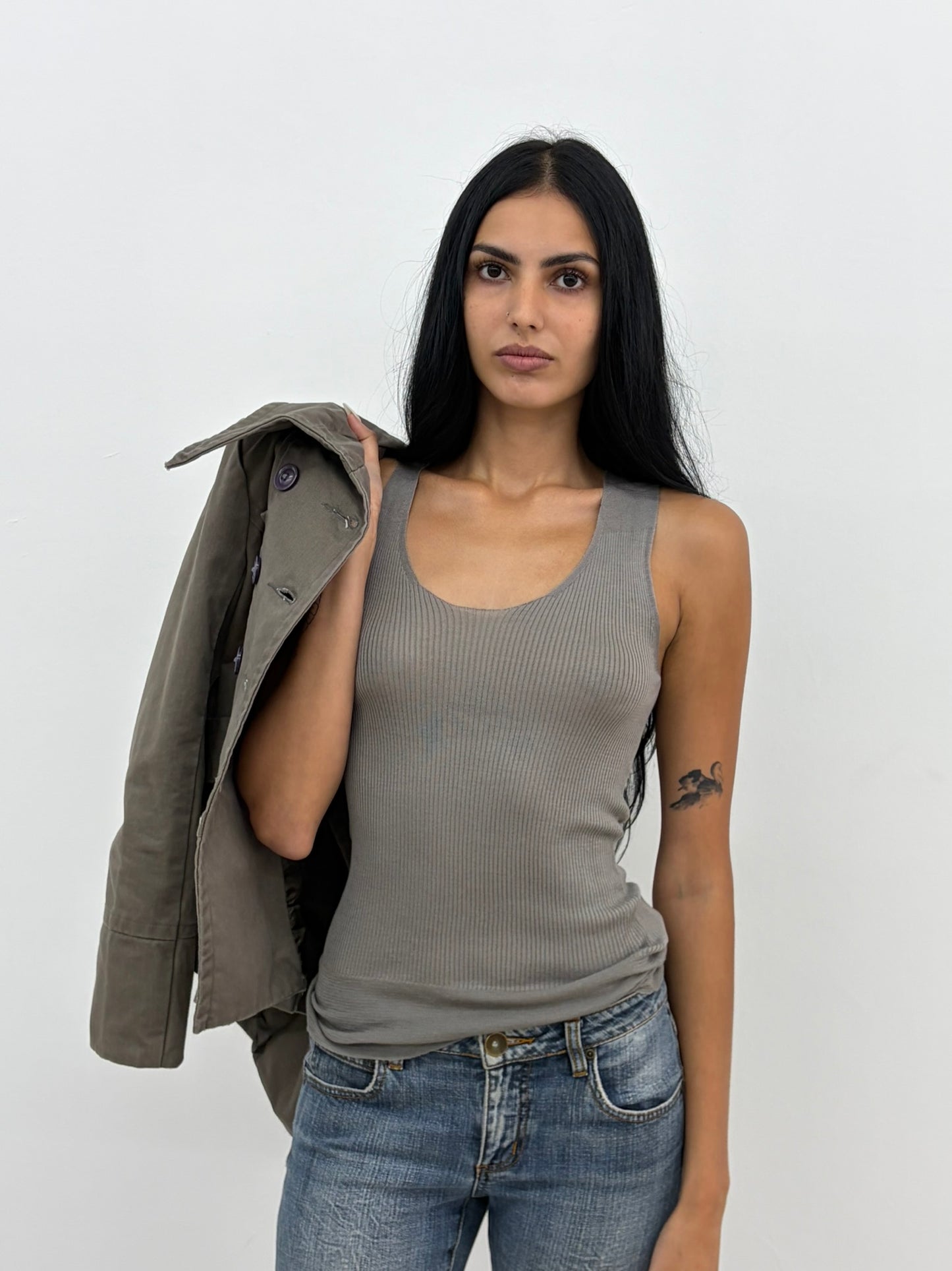 YSL Ribbed Knit Tank