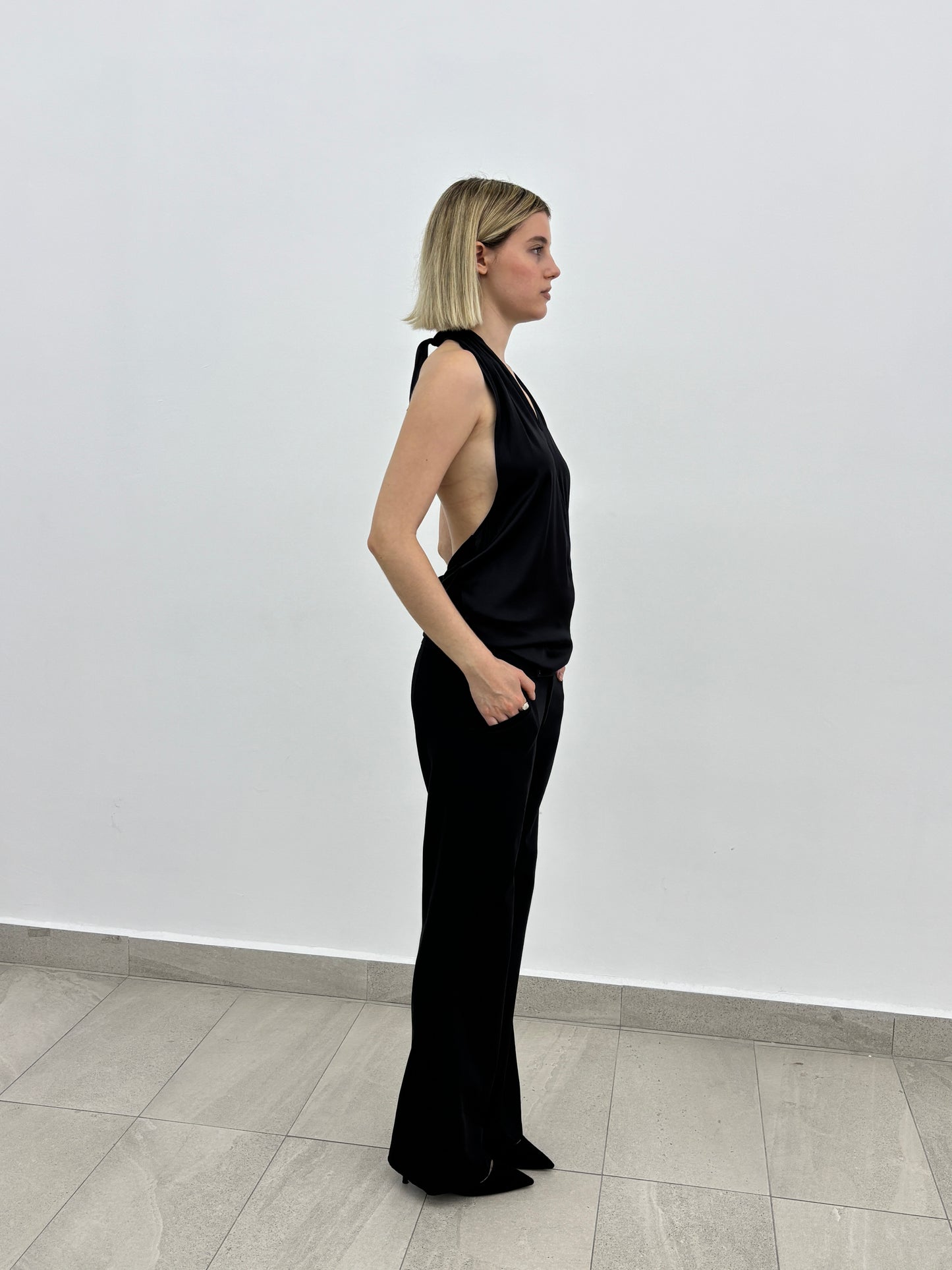 Black Low Rise Pants