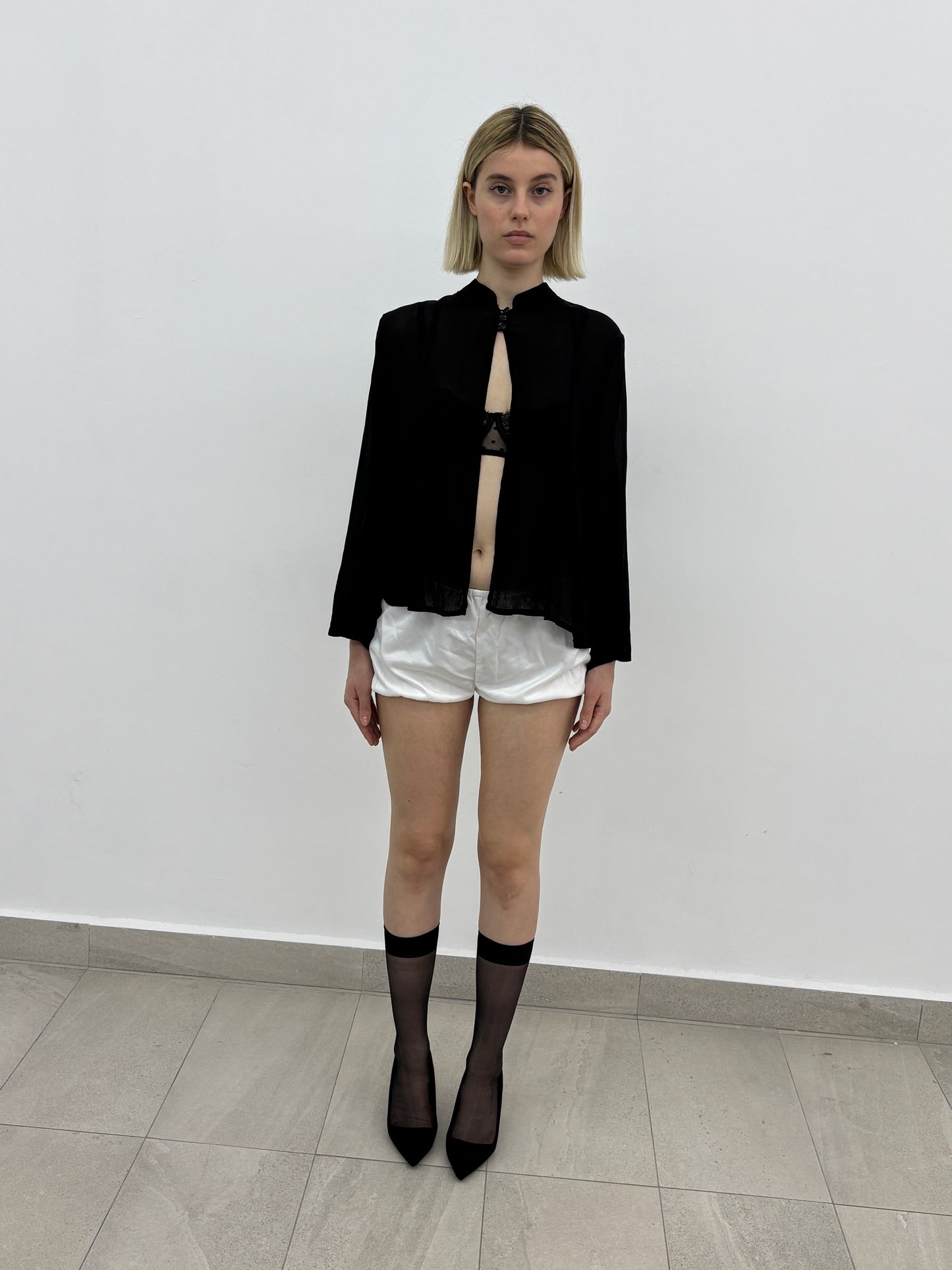 Black Sheer Blouse