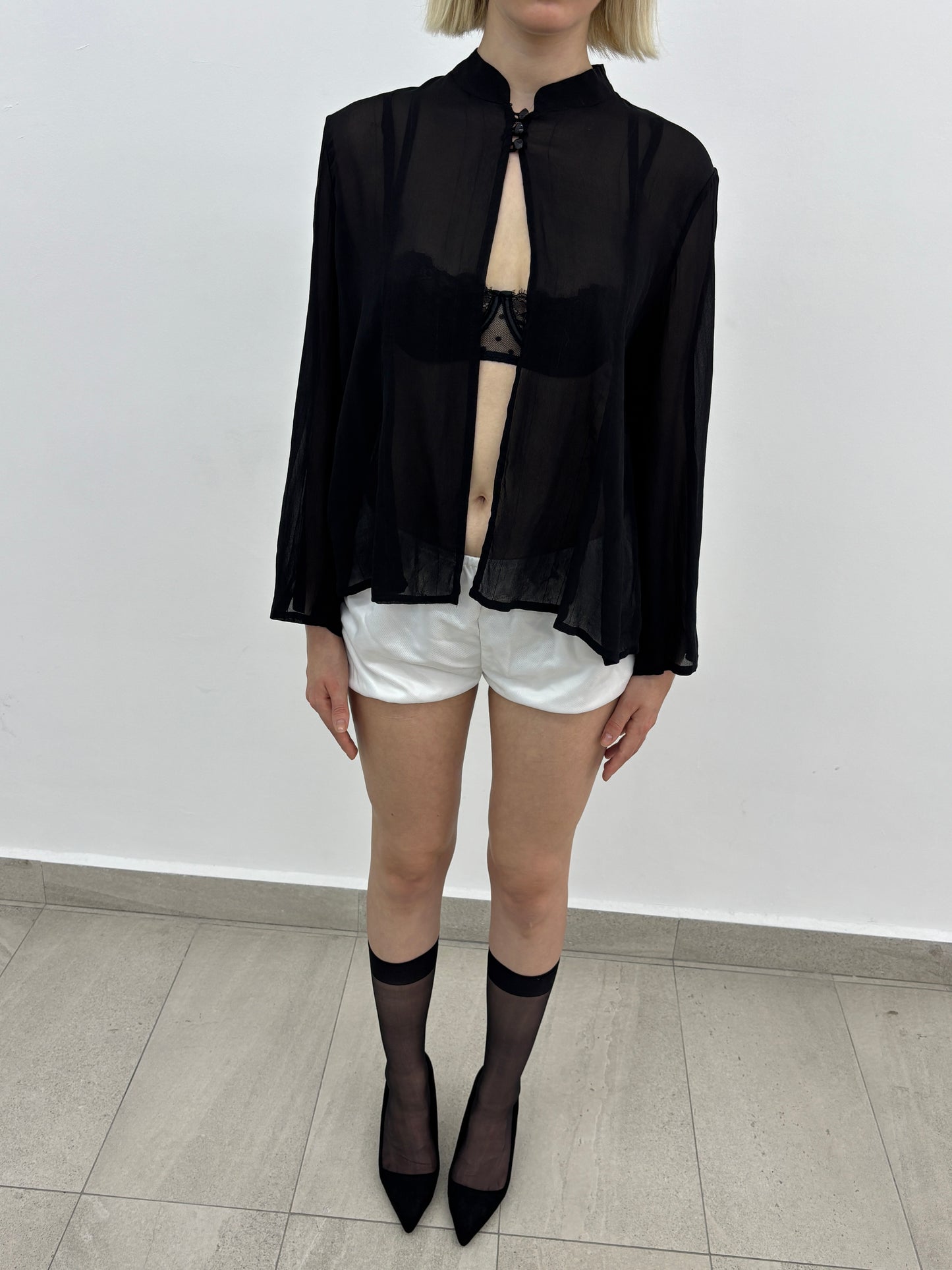 Black Sheer Blouse