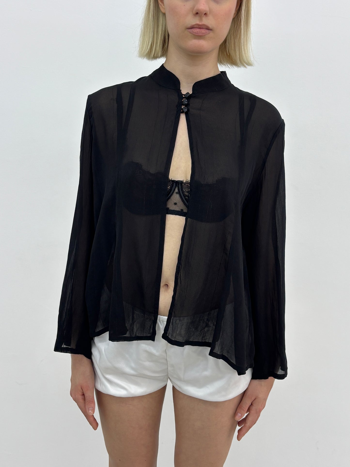 Black Sheer Blouse
