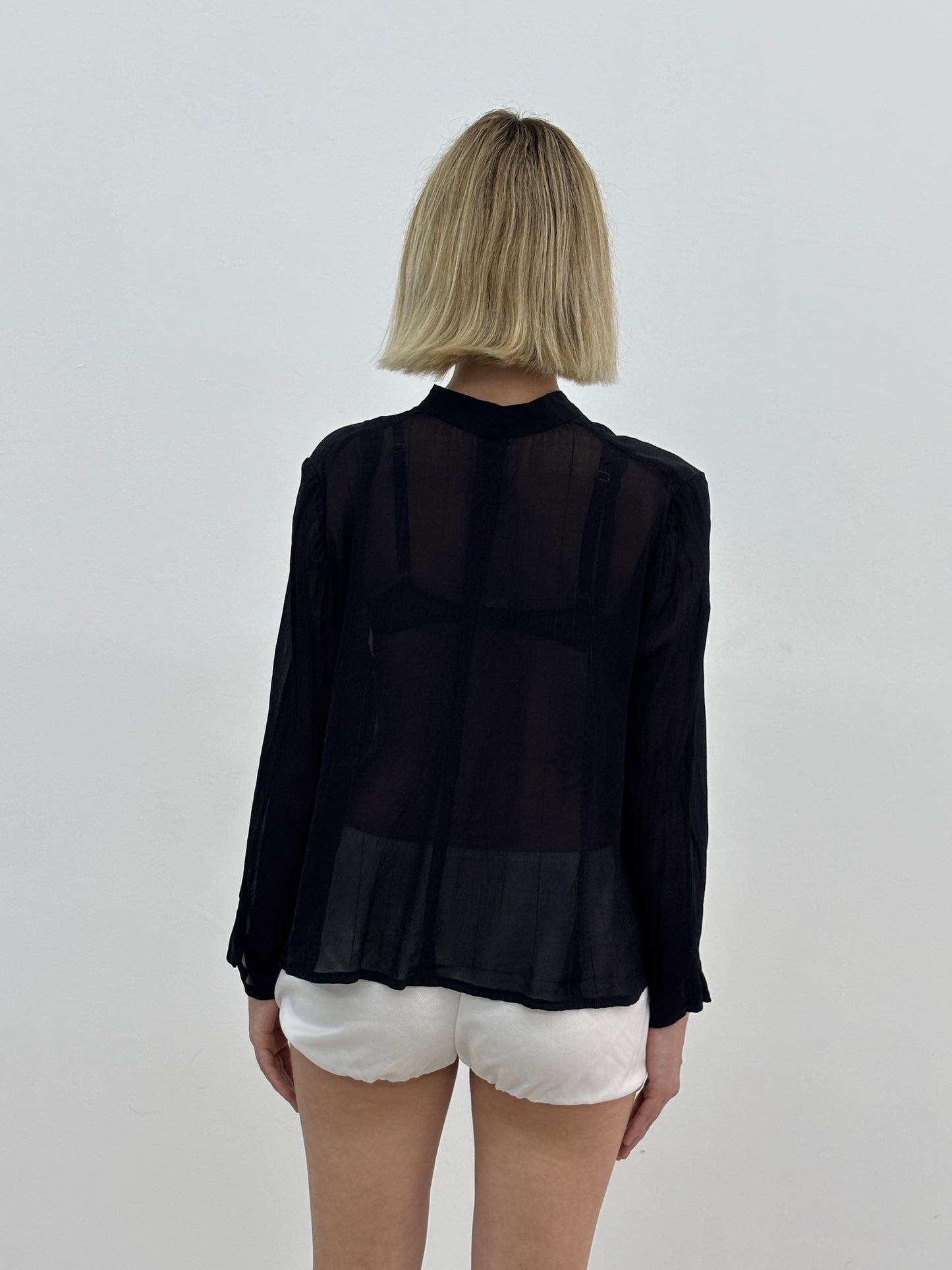 Black Sheer Blouse