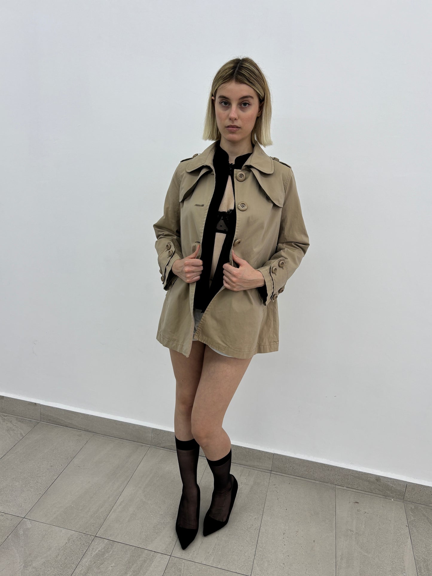 Khaki Button Jacket