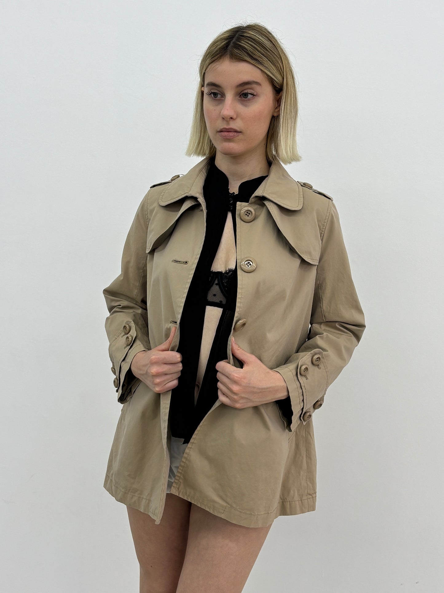 Khaki Button Jacket