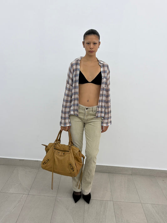 Washed Flare Pants