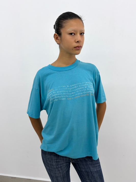Blue Words Tee