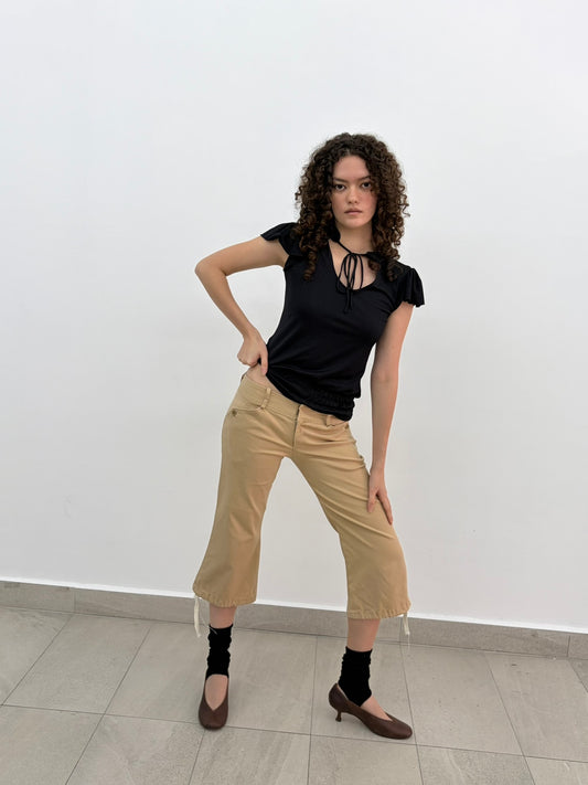 Tan Capris
