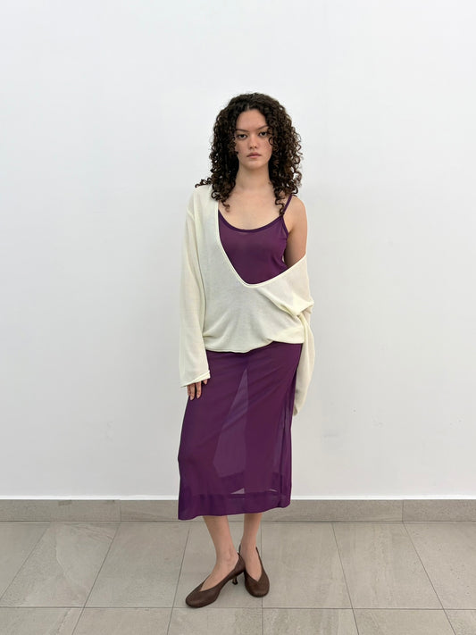 Sheer Purple Dress