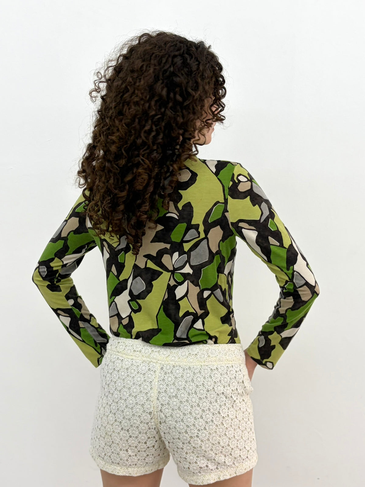 Floral Turtle Neck Top