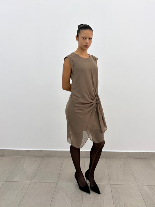 Gathered Midi Dress