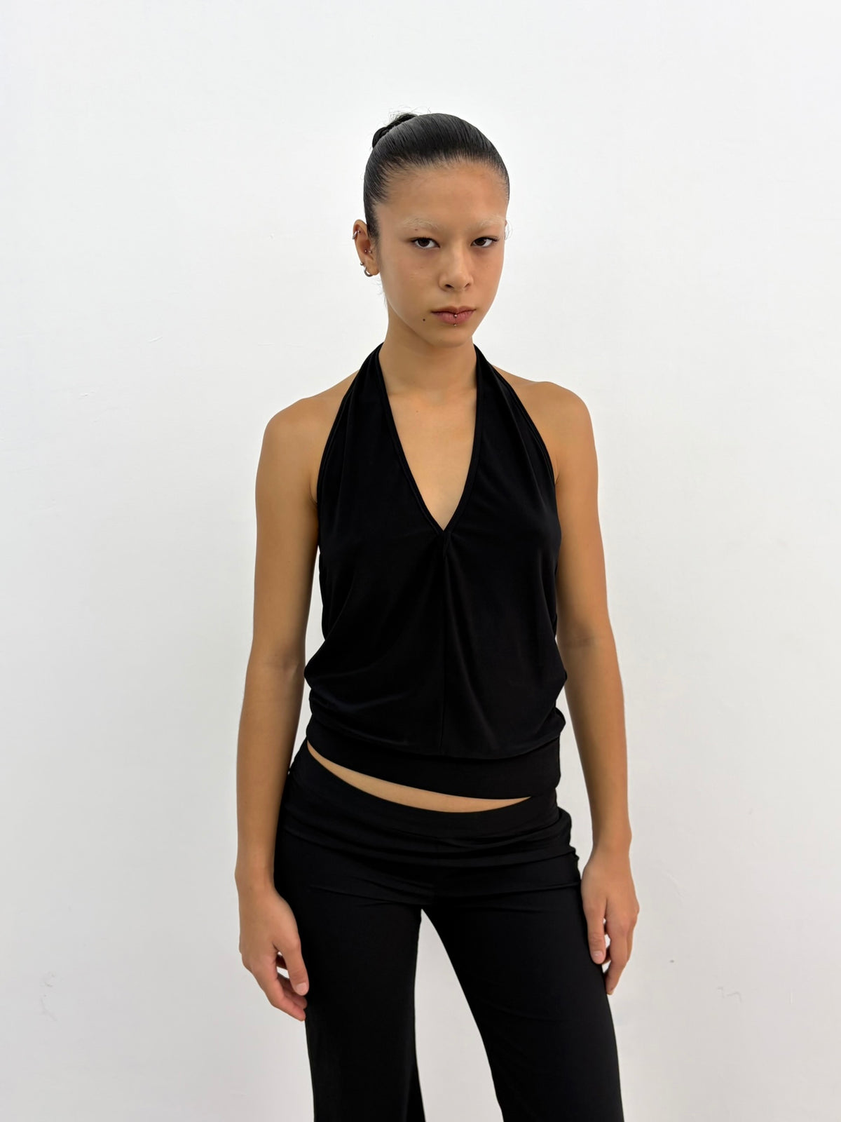 Black Halter Top