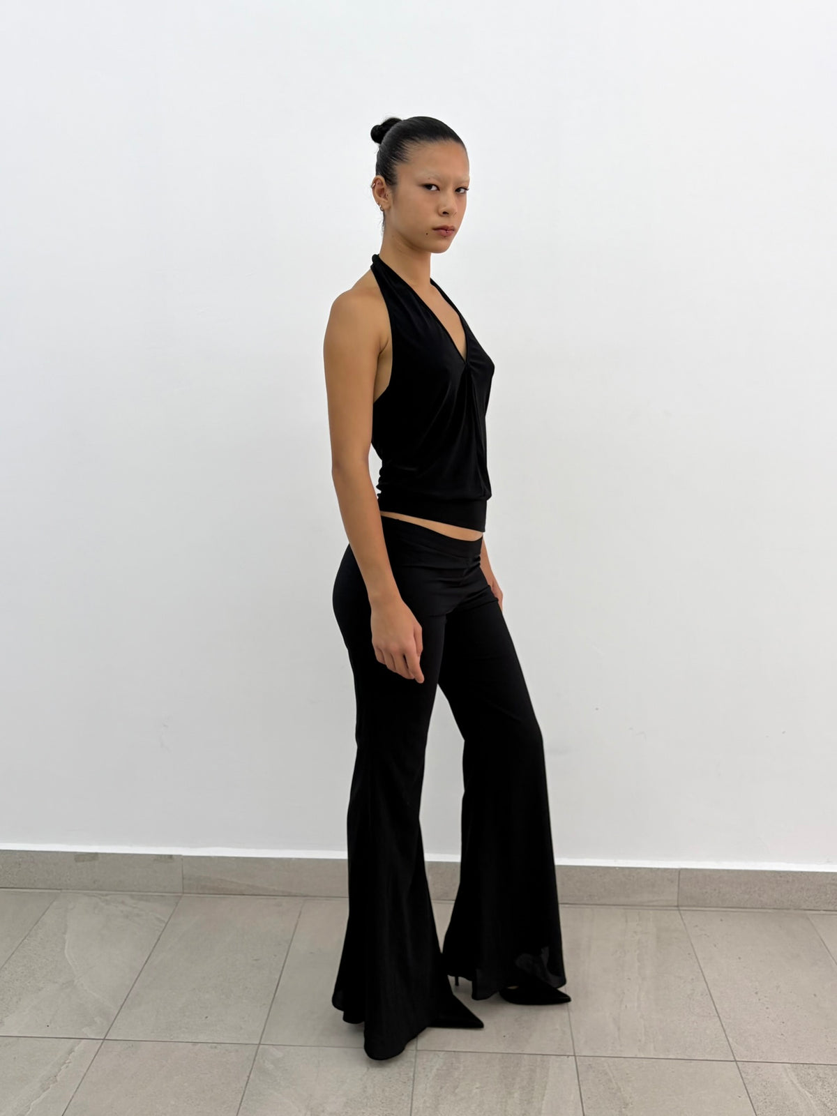 Black Halter Top