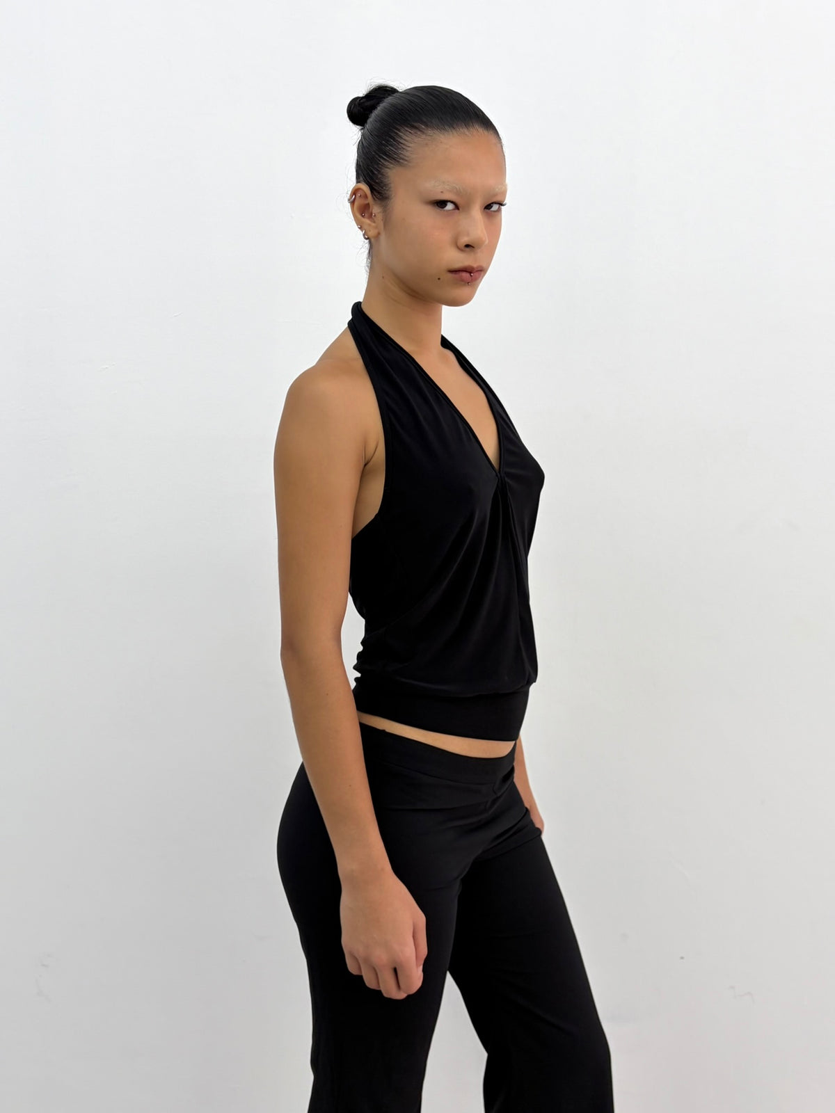 Black Halter Top