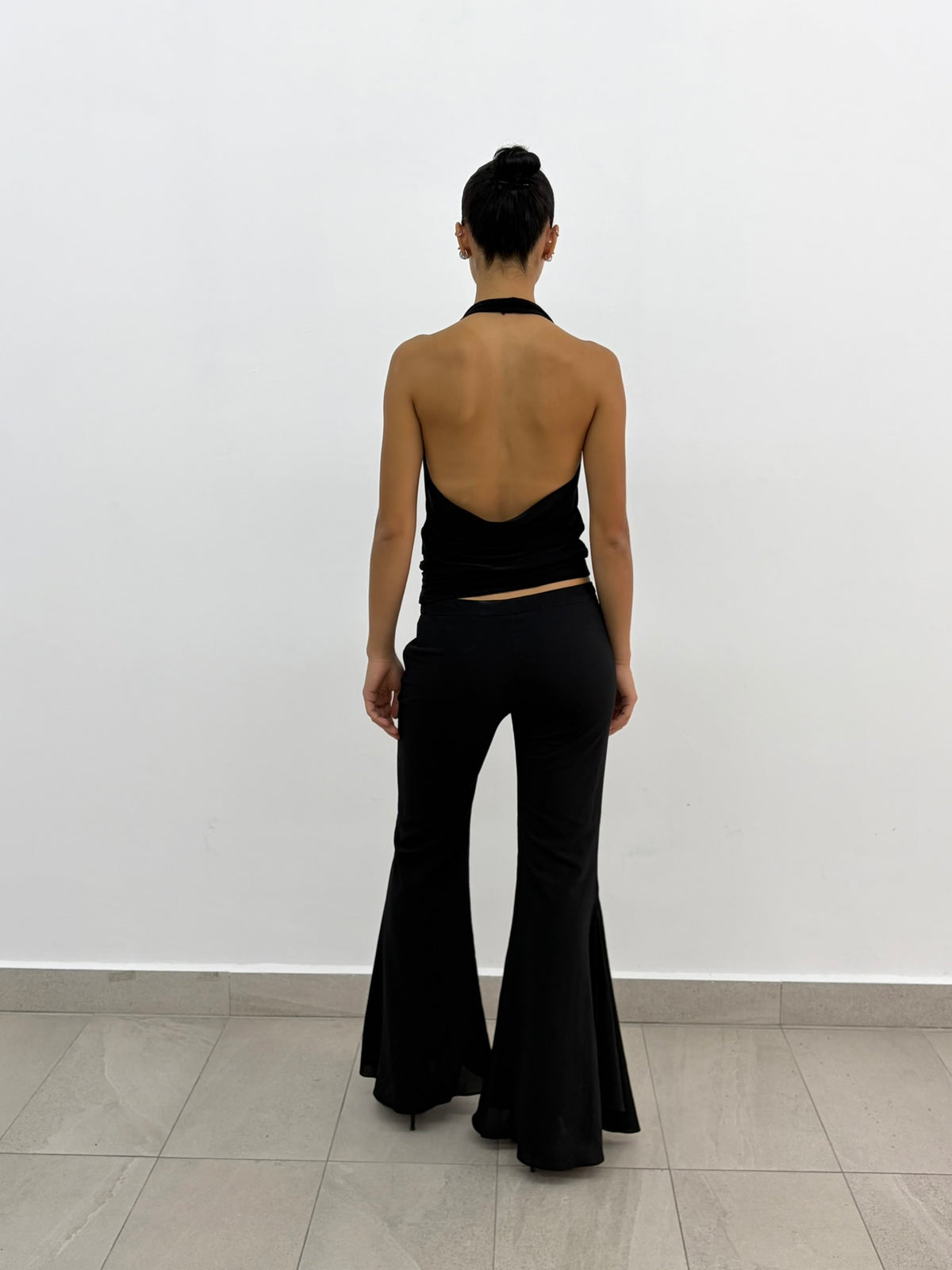 Black Halter Top