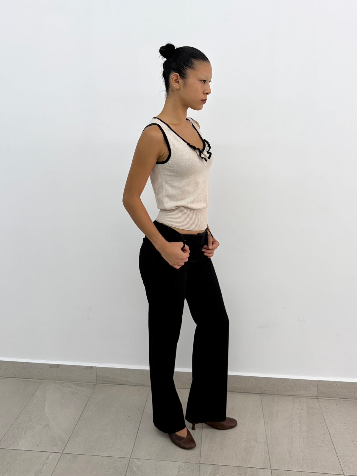 Knit Ruffle Top
