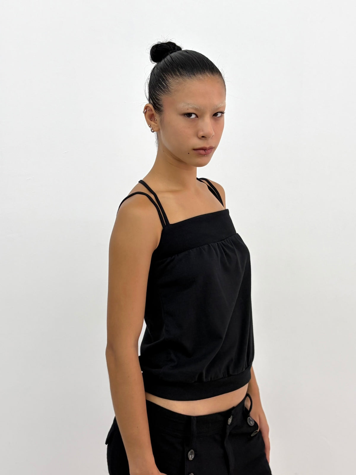 Black Criss Cross Top