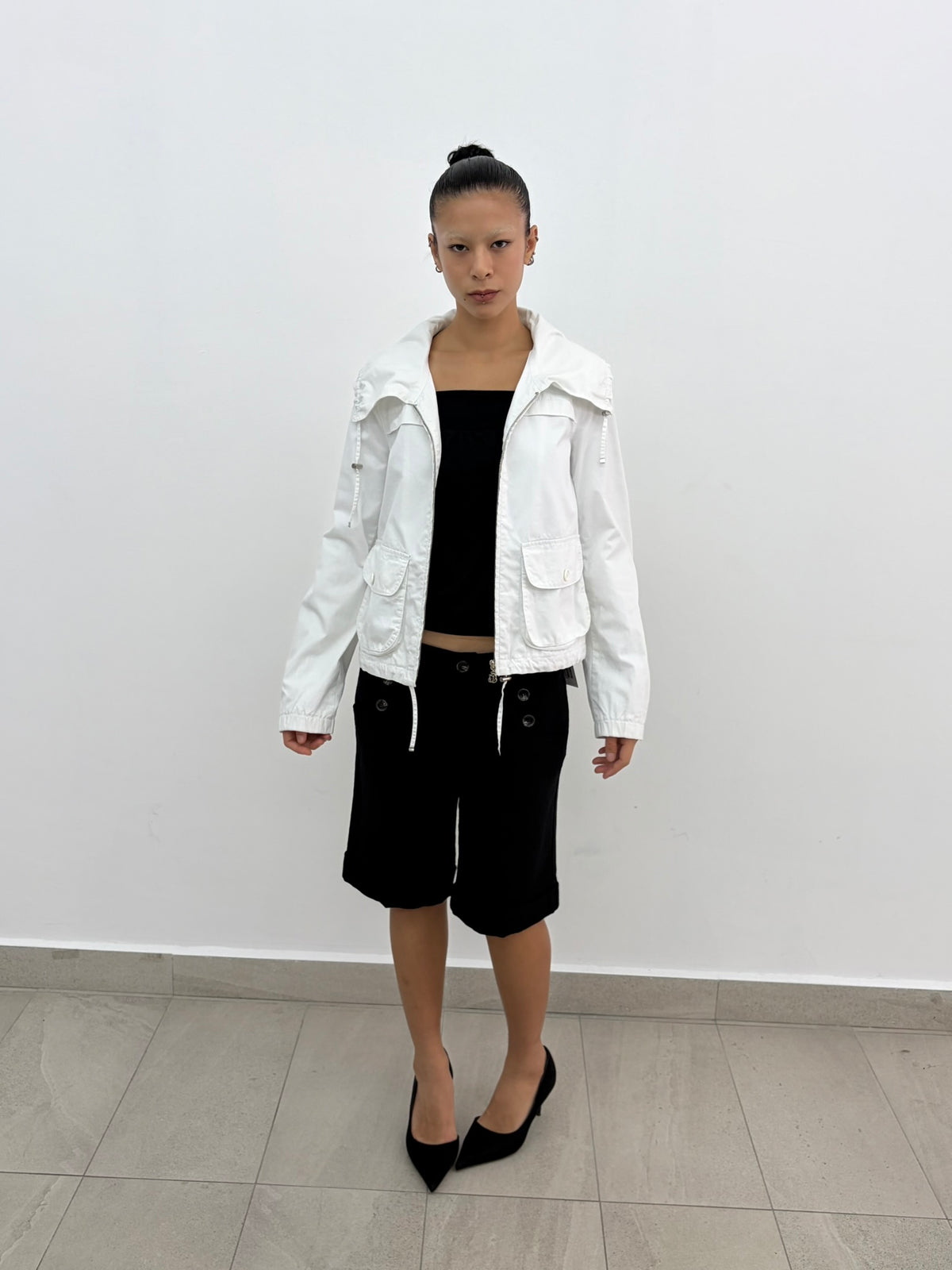 White Zipper Jacket